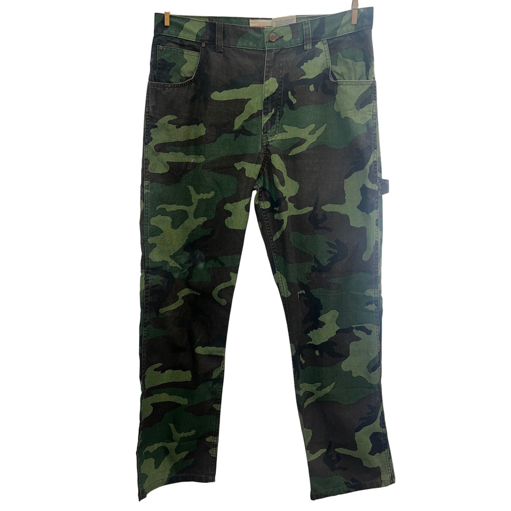 Work King‎ Camo Cargo Pants Men's Relaxed Fit Workwear Carpenter Utility